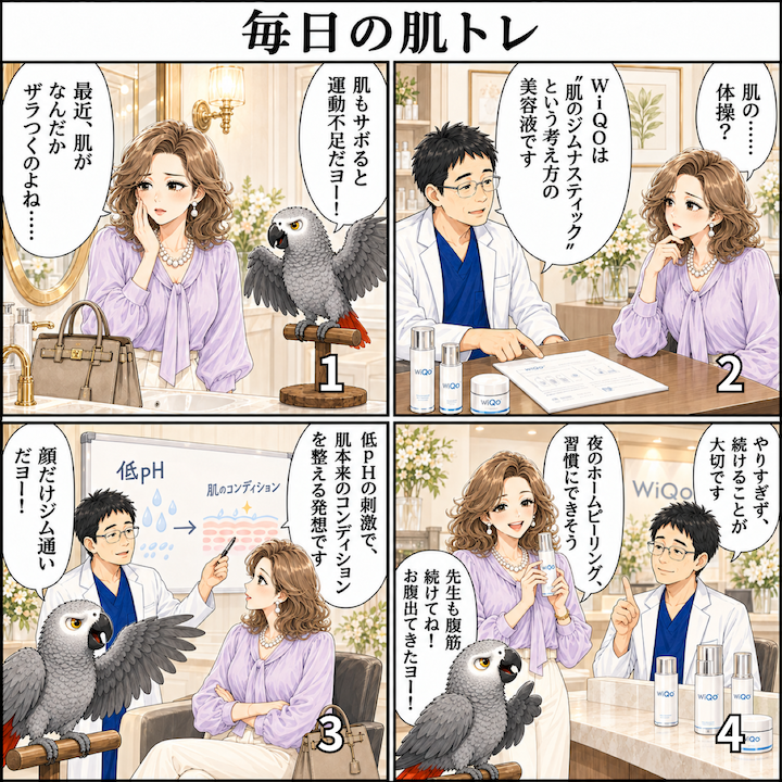 WiQo（ワイコ）美容液フェイスフルイド｜使い方・ホームピーリング｜港