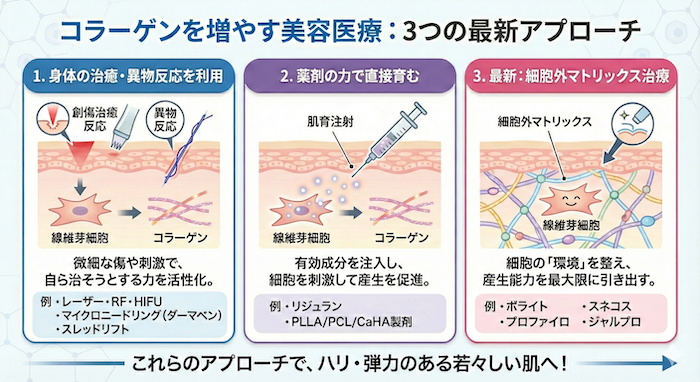 コラーゲンを増やす美容医療