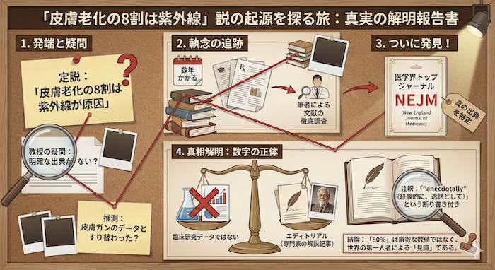 肌の老化の80%は光老化