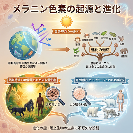 メラニン色素の起源