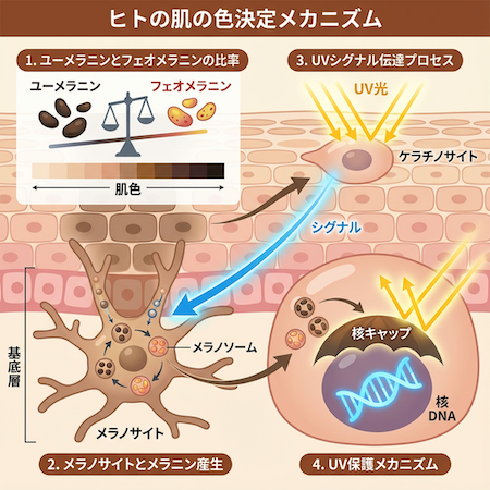 ヒトの肌の色はこうして決まる