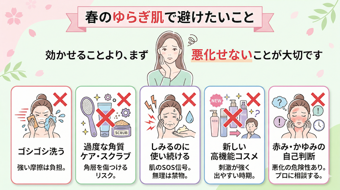 スキンケアのNG