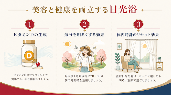 美容と健康を両立する日光浴