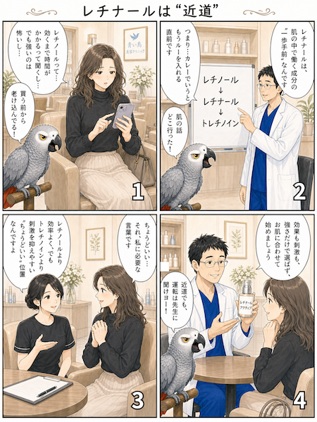 レチナールとは？効果・レチノールとの違い・使い方｜港区の青い鳥