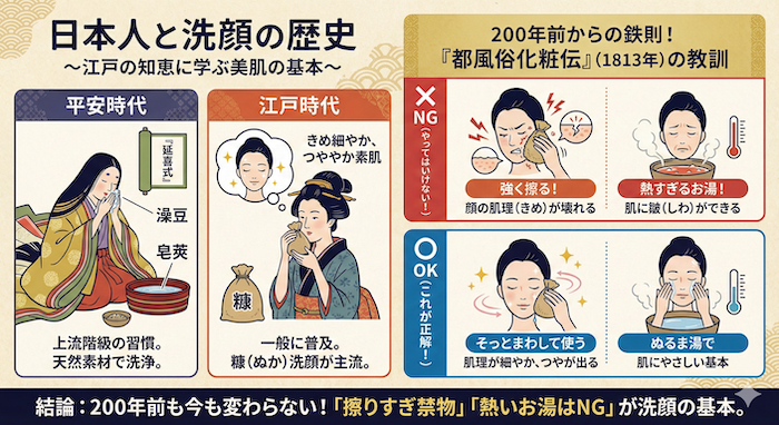 日本人の洗顔の歴史