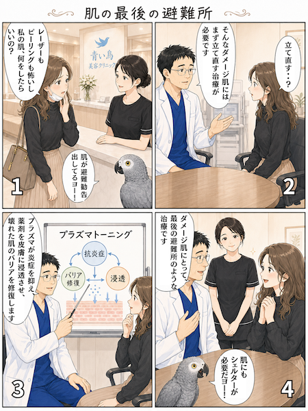 プラズマトーニング｜傷んだ敏感肌を立て直す窒素プラズマ導入｜港区
