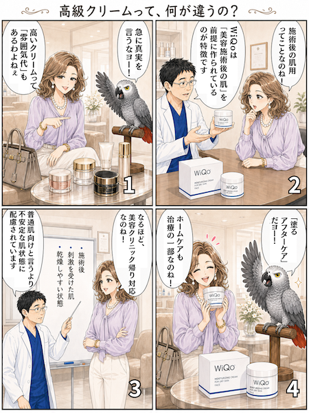 港区でワイコクリーム（WiQoクリーム）｜使い方・乾燥肌の保湿